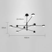 Fairford Frame Aluminum Linear Chandelier — gallery image 24