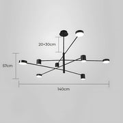 Fairford Frame Aluminum Linear Chandelier — gallery image 25