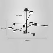 Fairford Frame Aluminum Linear Chandelier — gallery image 26