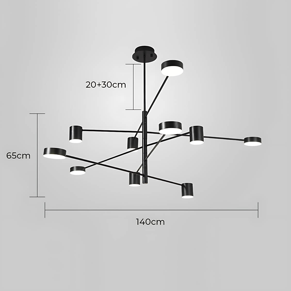 Fairford Frame Aluminum Linear Chandelier — gallery image 26