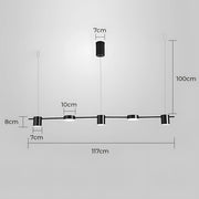 Fairford Frame Aluminum Linear Chandelier — gallery image 27