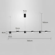 Fairford Frame Aluminum Linear Chandelier — gallery image 28
