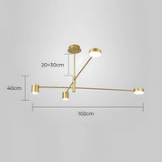 Fairford Frame Aluminum Linear Chandelier — gallery image 29