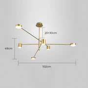 Fairford Frame Aluminum Linear Chandelier — gallery image 30