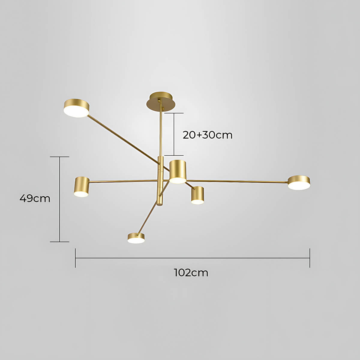 Fairford Frame Aluminum Linear Chandelier — gallery image 30