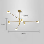 Fairford Frame Aluminum Linear Chandelier — gallery image 31