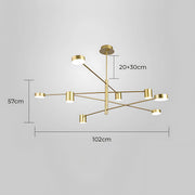 Fairford Frame Aluminum Linear Chandelier — gallery image 32