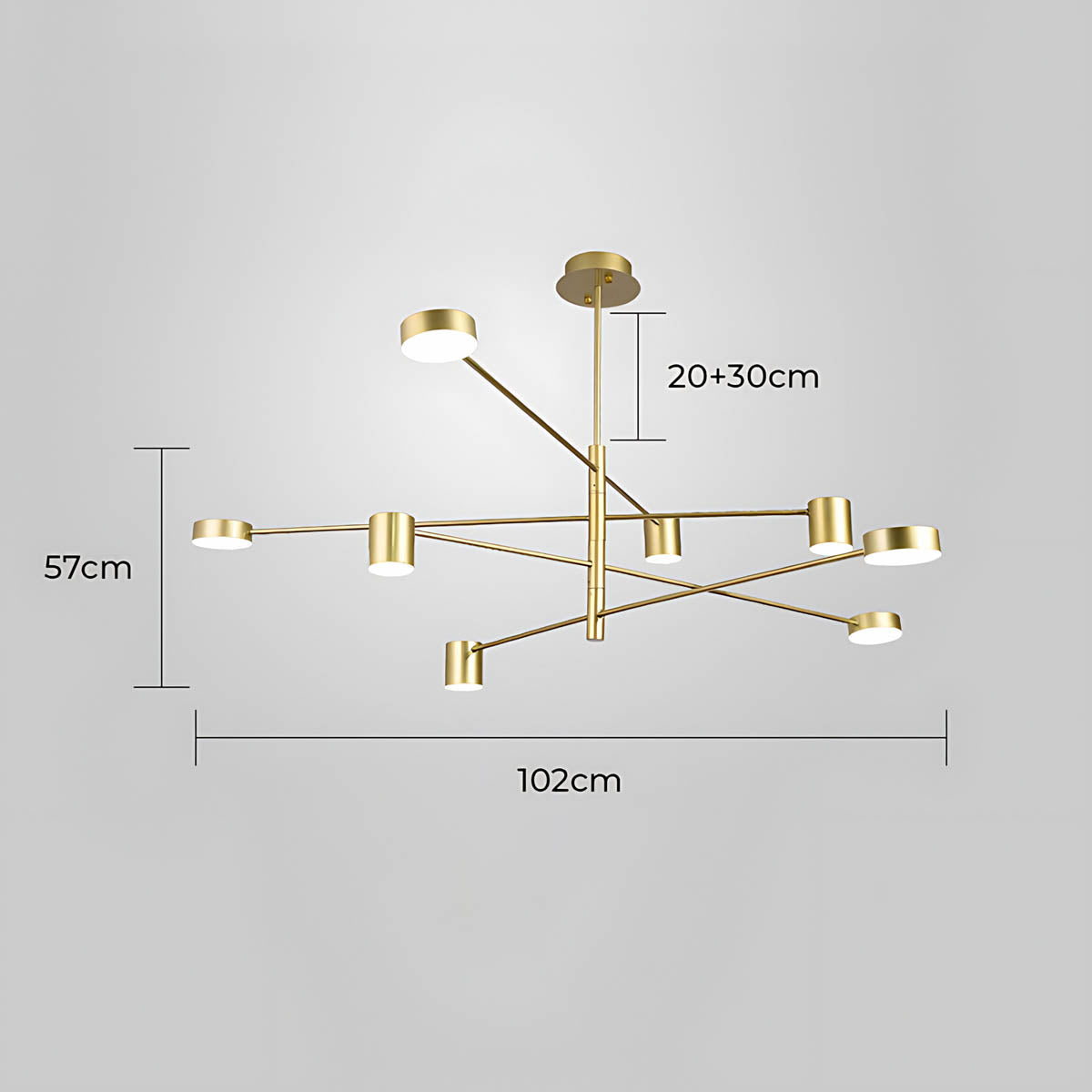 Fairford Frame Aluminum Linear Chandelier — gallery image 32