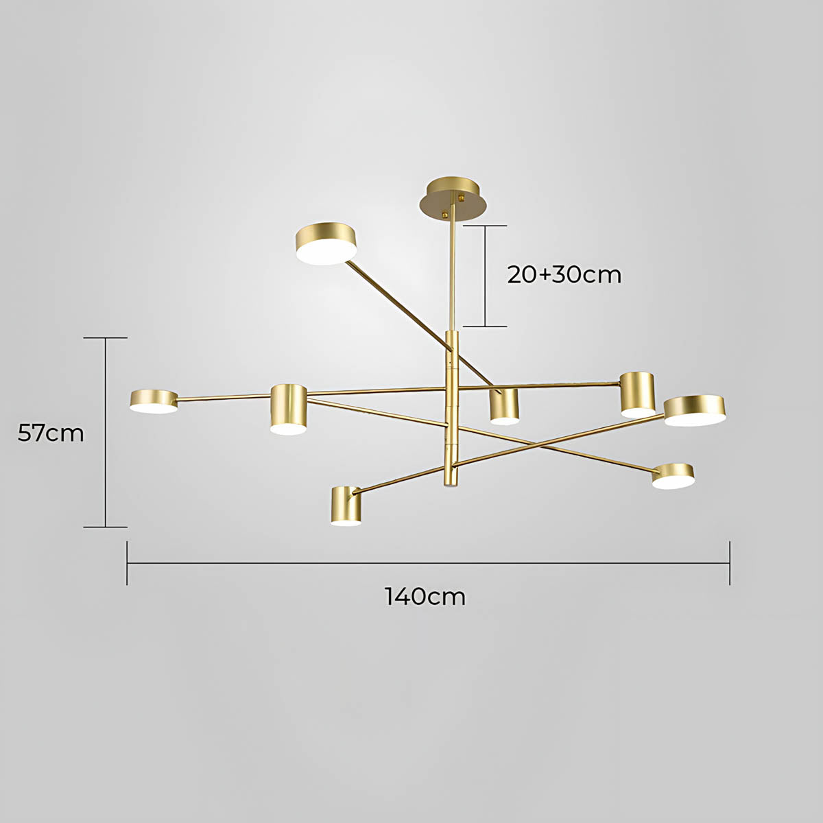 Fairford Frame Aluminum Linear Chandelier — gallery image 33