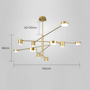 Fairford Frame Aluminum Linear Chandelier — gallery image 34
