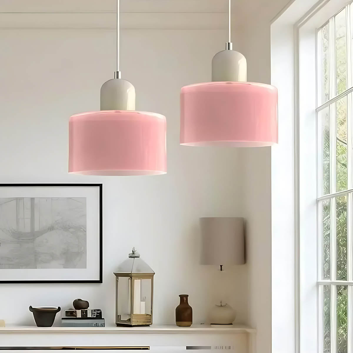 Acorn Frame Glass Pendant Light — gallery image 7