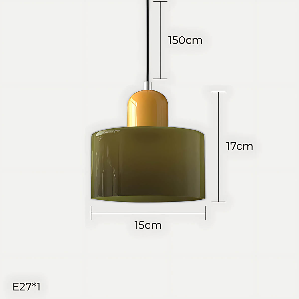 Acorn Frame Glass Pendant Light — gallery image 16