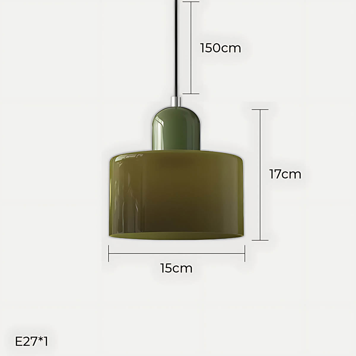 Acorn Frame Glass Pendant Light — gallery image 18