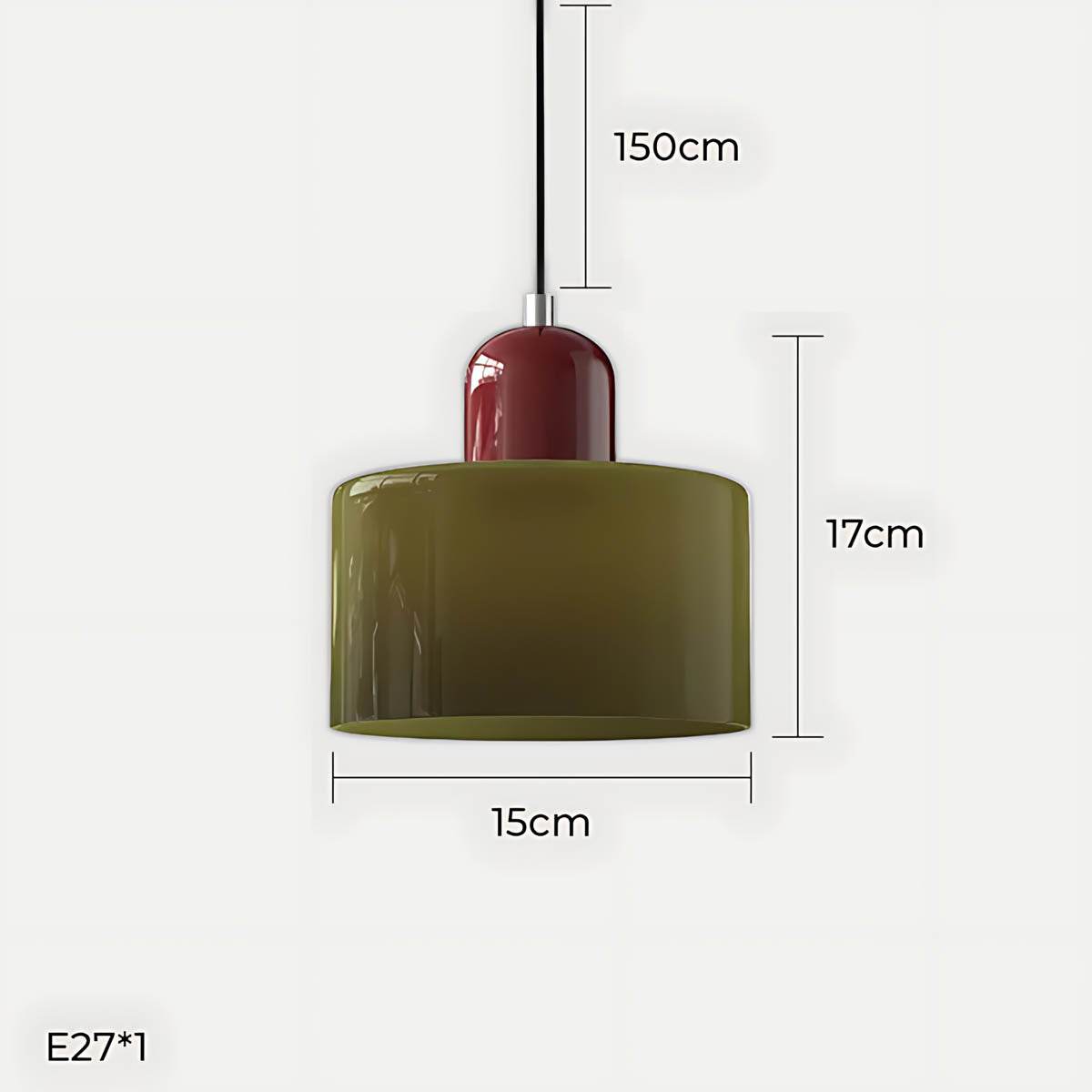 Acorn Frame Glass Pendant Light — gallery image 19