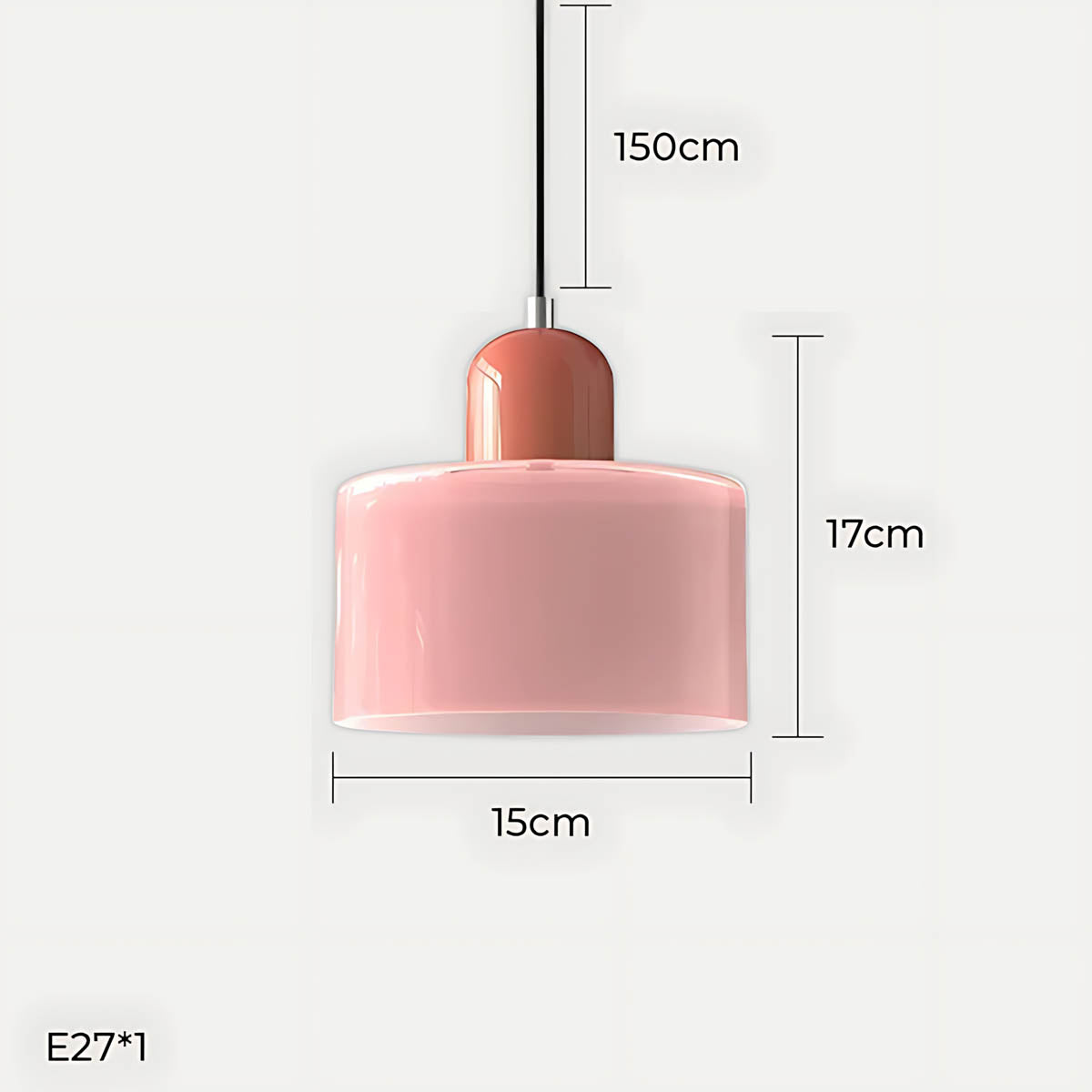 Acorn Frame Glass Pendant Light — gallery image 21