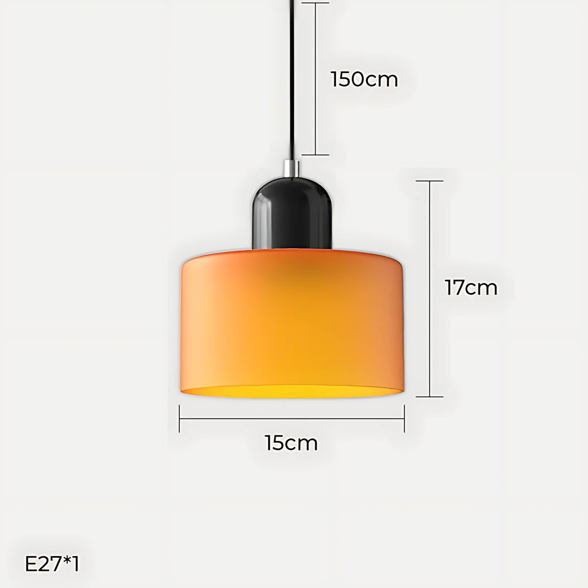 Acorn Frame Glass Pendant Light — gallery image 28