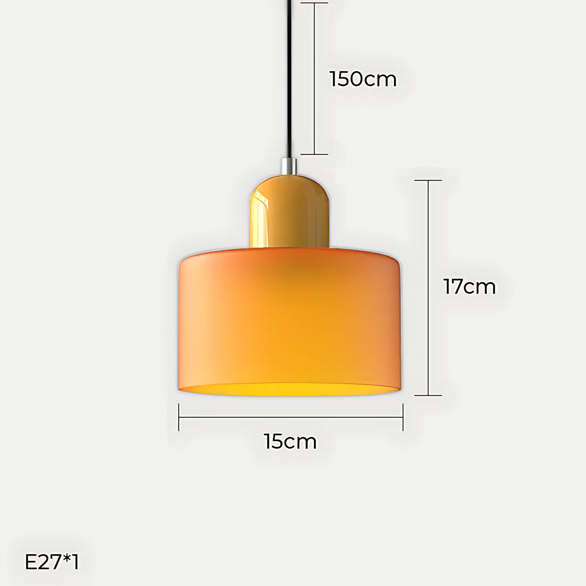 Acorn Frame Glass Pendant Light — gallery image 30