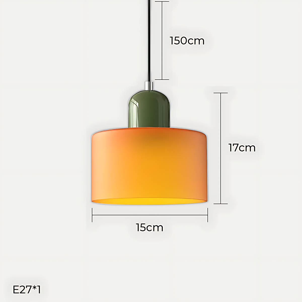 Acorn Frame Glass Pendant Light — gallery image 32
