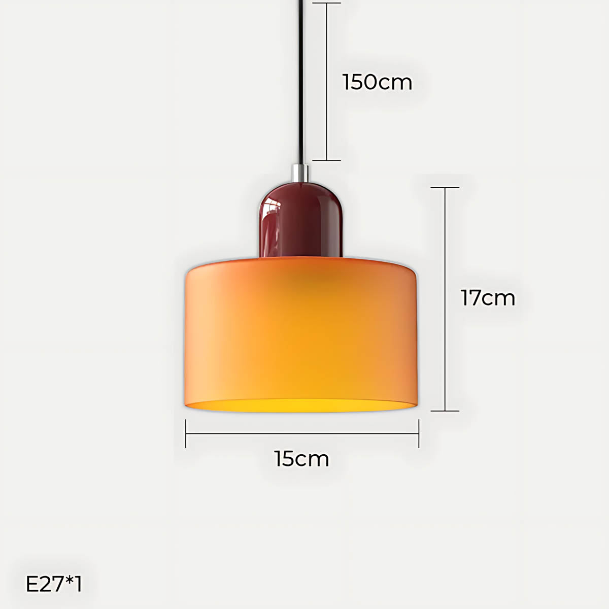 Acorn Frame Glass Pendant Light — gallery image 33