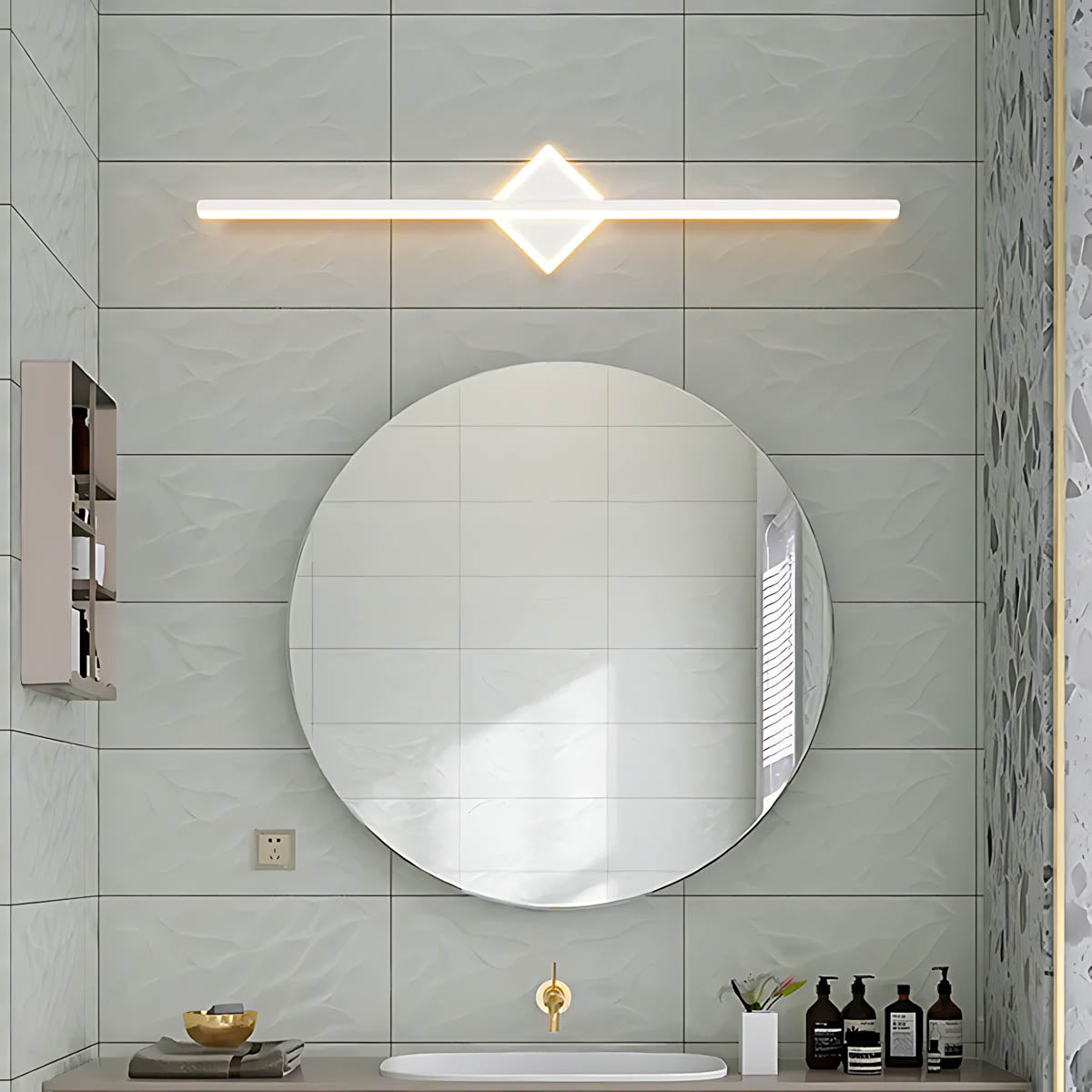 Eversley Frame Aluminum Linear Wall Sconce — gallery image 19