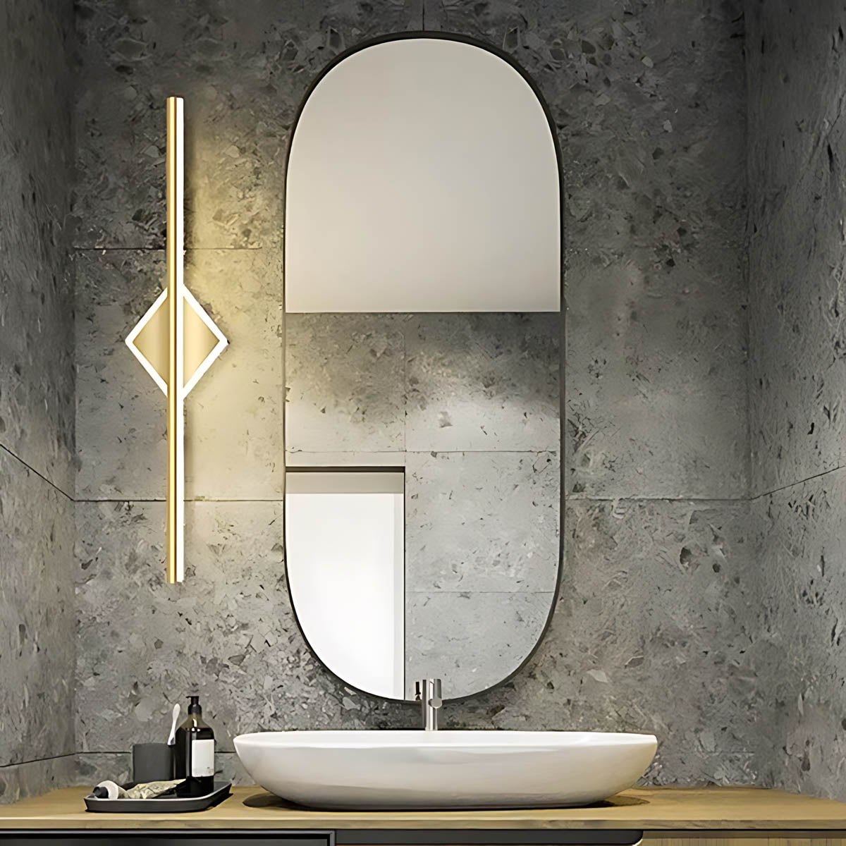 Eversley Frame Aluminum Linear Wall Sconce — gallery image 14