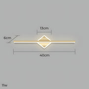 Eversley Frame Aluminum Linear Wall Sconce — gallery image 29