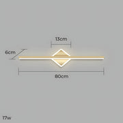 Eversley Frame Aluminum Linear Wall Sconce — gallery image 31