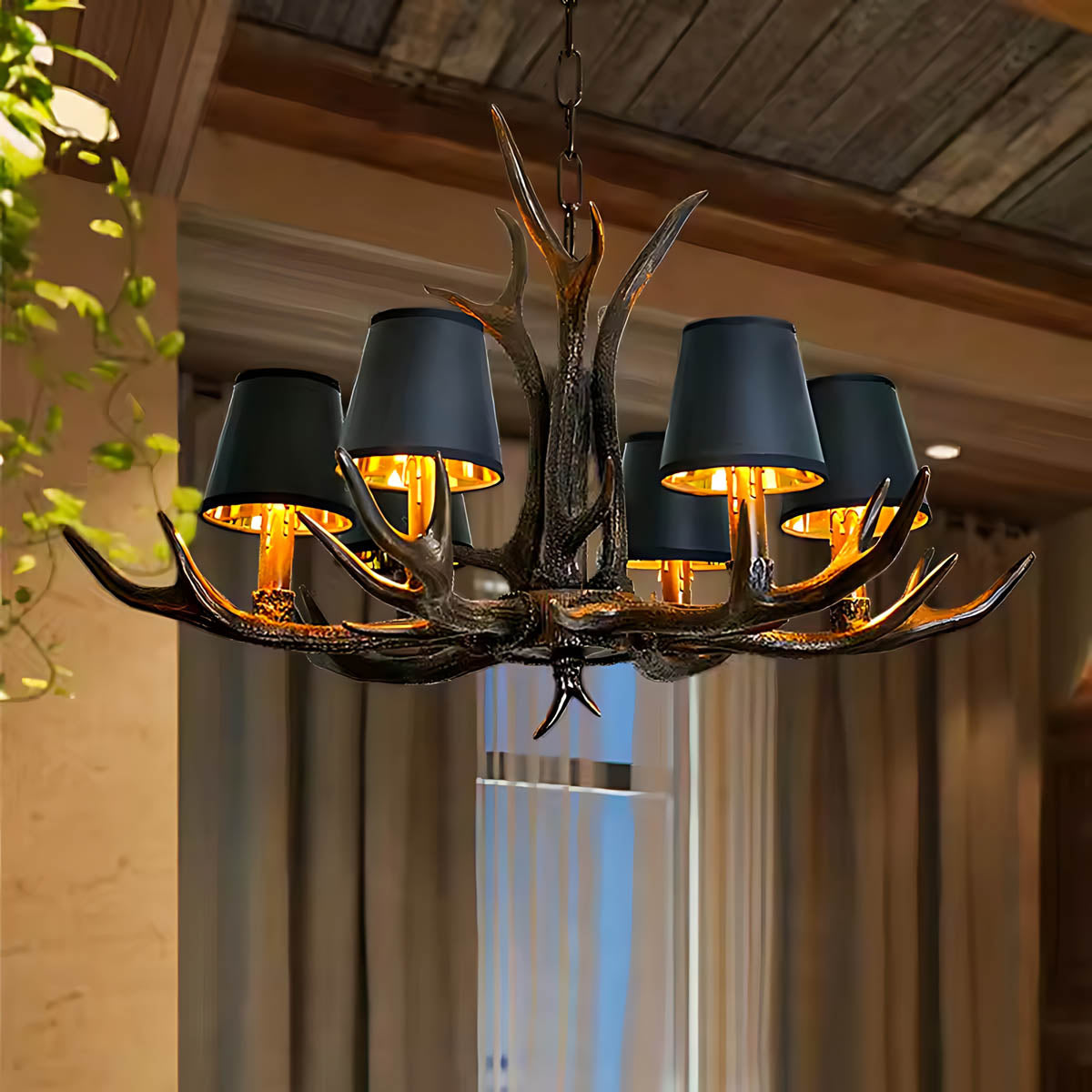 Elmsford Frame Resin Chandelier — gallery image 2