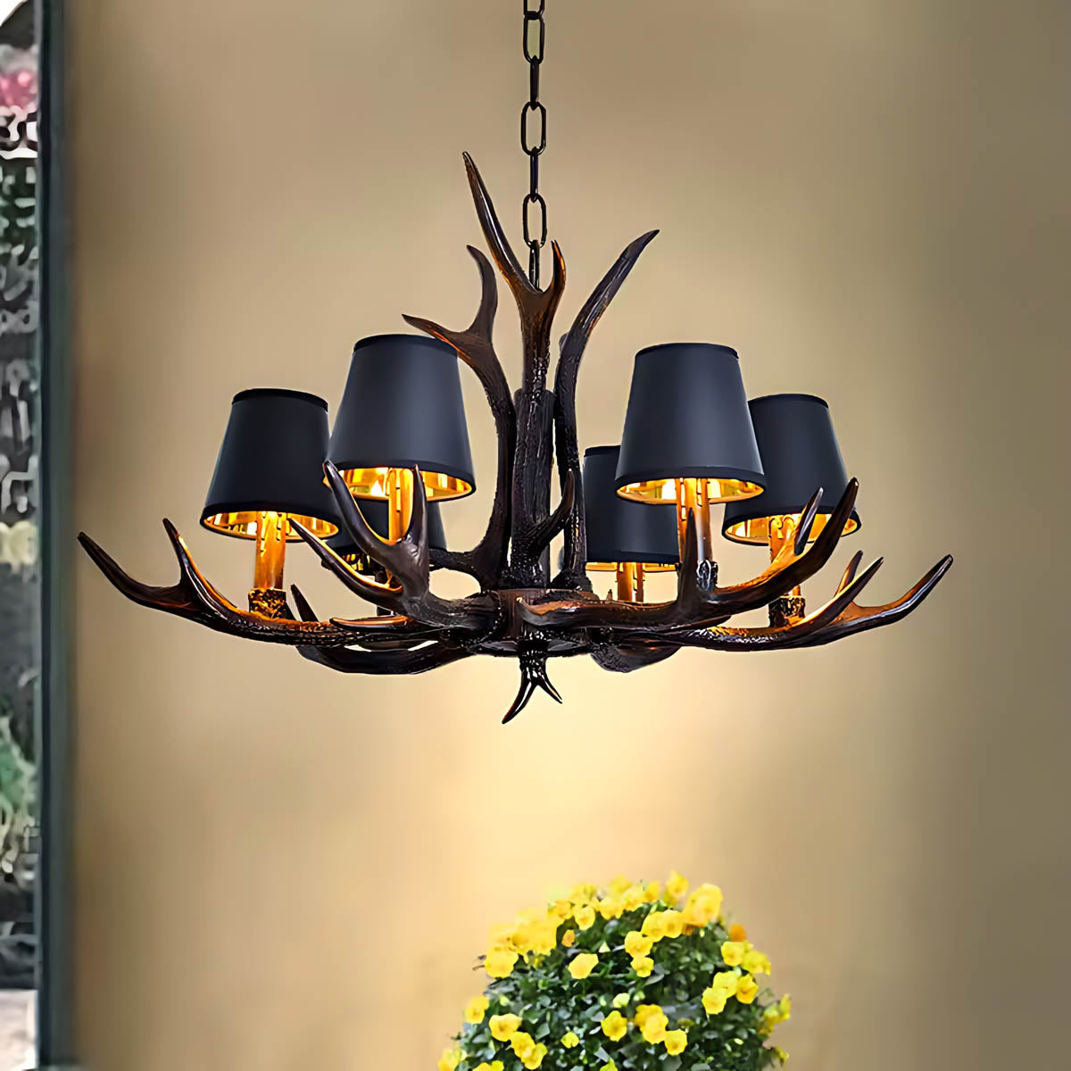 Elmsford Frame Resin Chandelier — gallery image 6