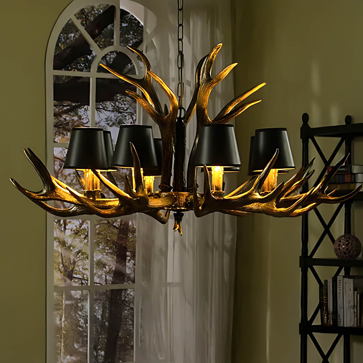 Elmsford Frame Resin Chandelier — gallery image 8