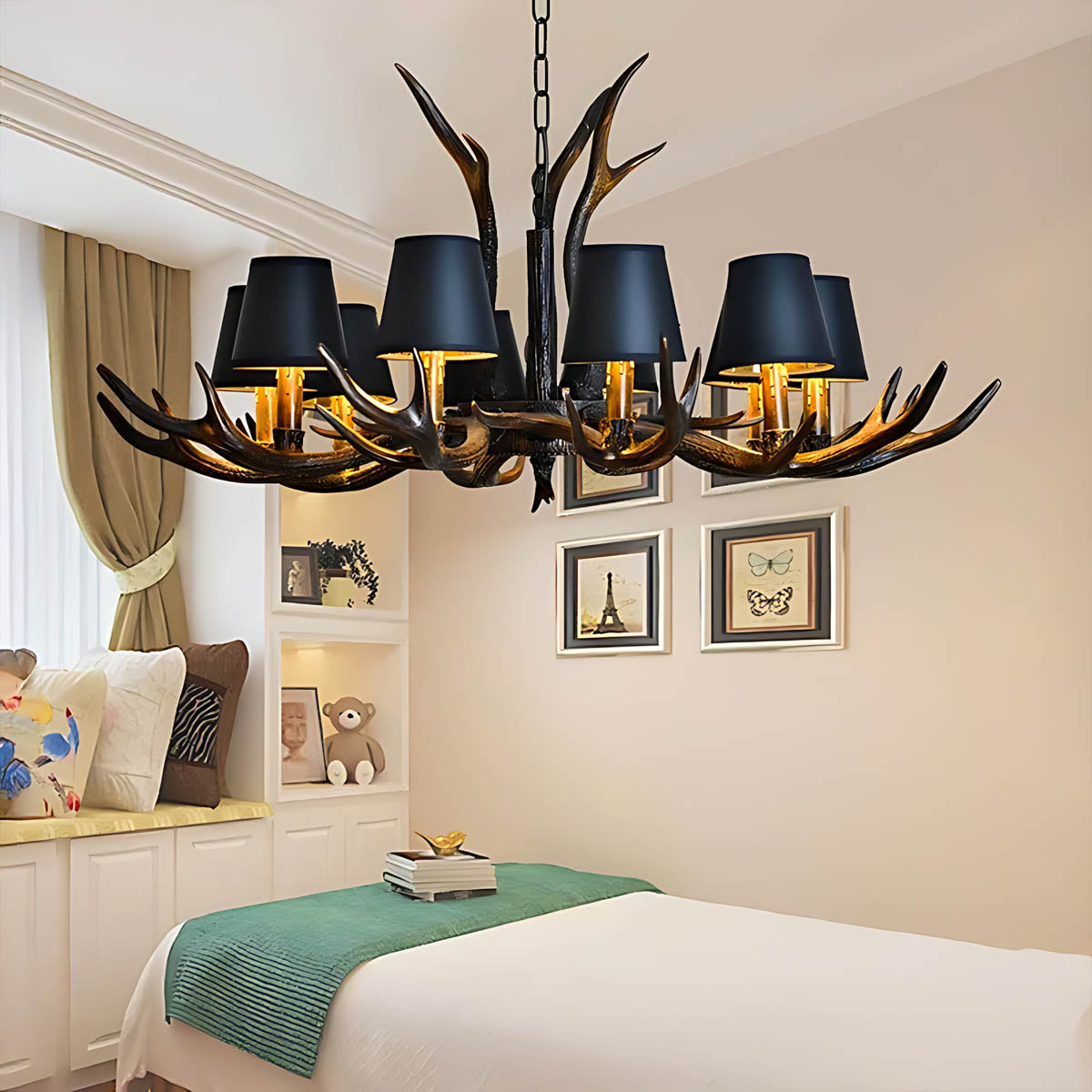 Elmsford Frame Resin Chandelier — gallery image 13
