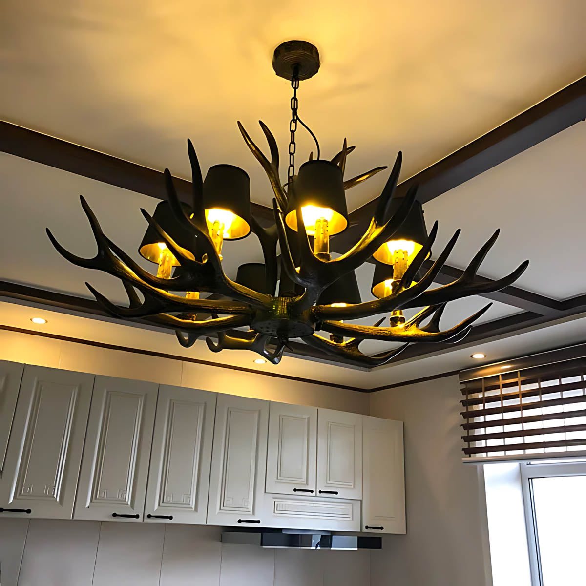 Elmsford Frame Resin Chandelier — gallery image 10