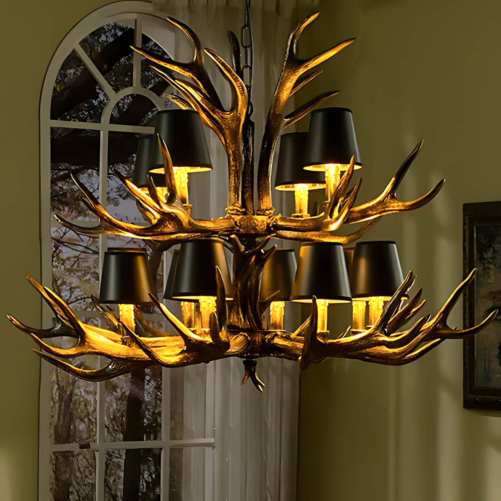 Elmsford Frame Resin Chandelier — gallery image 4