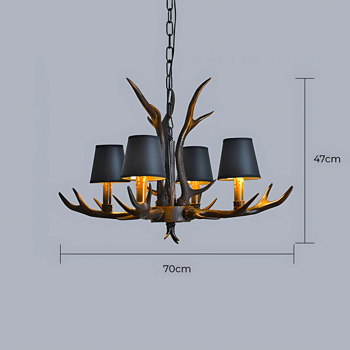 Elmsford Frame Resin Chandelier — gallery image 19