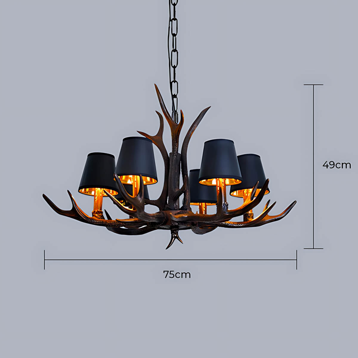 Elmsford Frame Resin Chandelier — gallery image 20