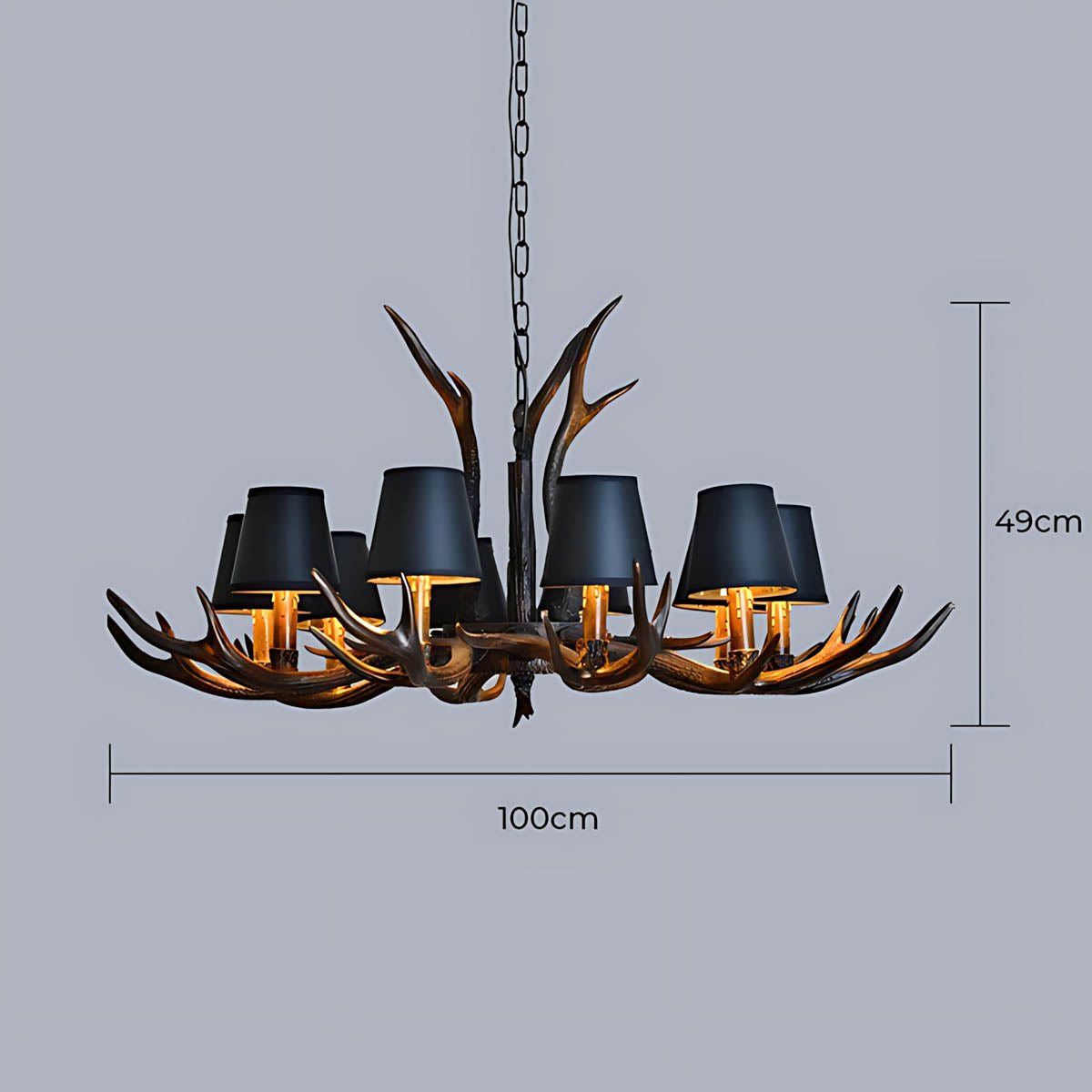 Elmsford Frame Resin Chandelier — gallery image 22