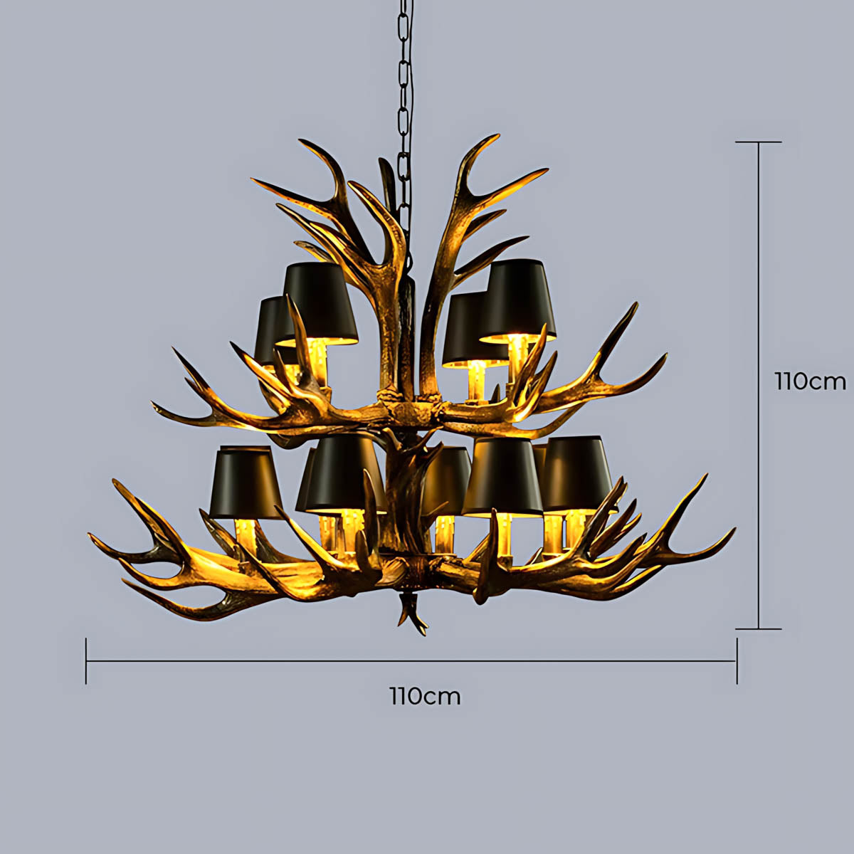 Elmsford Frame Resin Chandelier — gallery image 23