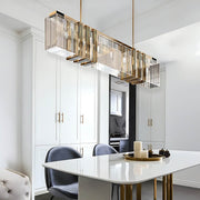Foxglove Frame Crystal Linear Chandelier — gallery image 4