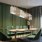 Foxglove Frame Crystal Linear Chandelier — gallery image 2