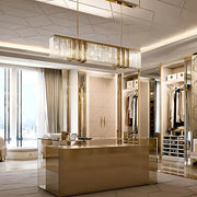 Foxglove Frame Crystal Linear Chandelier — gallery image 3