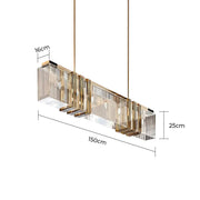 Foxglove Frame Crystal Linear Chandelier — gallery image 10