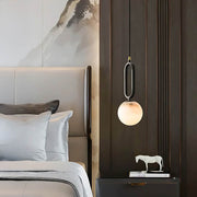 Blackthorn Frame Marble Linear Pendant Light — gallery image 7