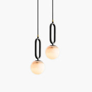 Blackthorn Frame Marble Linear Pendant Light — gallery image 1