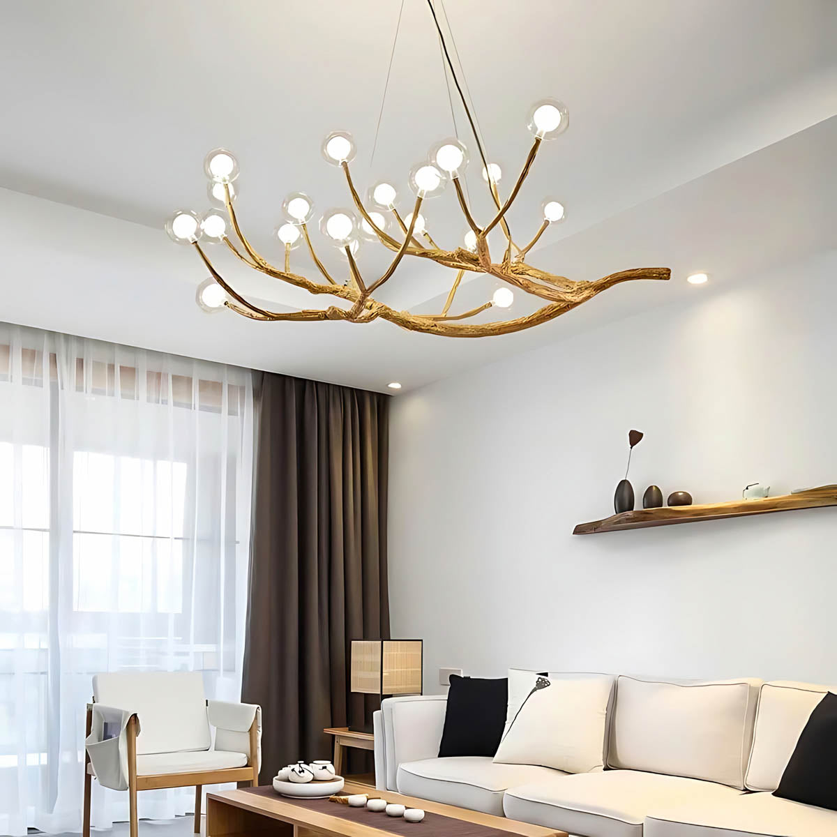 Huckleberry Frame Resin Branch Chandelier — gallery image 8
