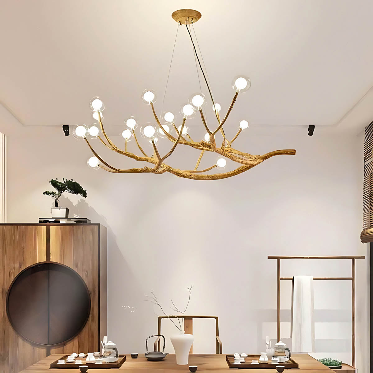 Huckleberry Frame Resin Branch Chandelier — gallery image 5