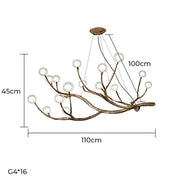 Huckleberry Frame Resin Branch Chandelier — gallery image 18