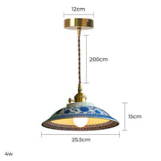 Pemberley Frame Ceramic Linear Pendant Light — gallery image 8