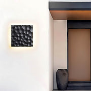 Silverwood Frame Travertine Outdoor Wall Light — gallery image 10