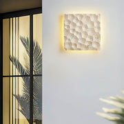 Silverwood Frame Travertine Outdoor Wall Light — gallery image 7