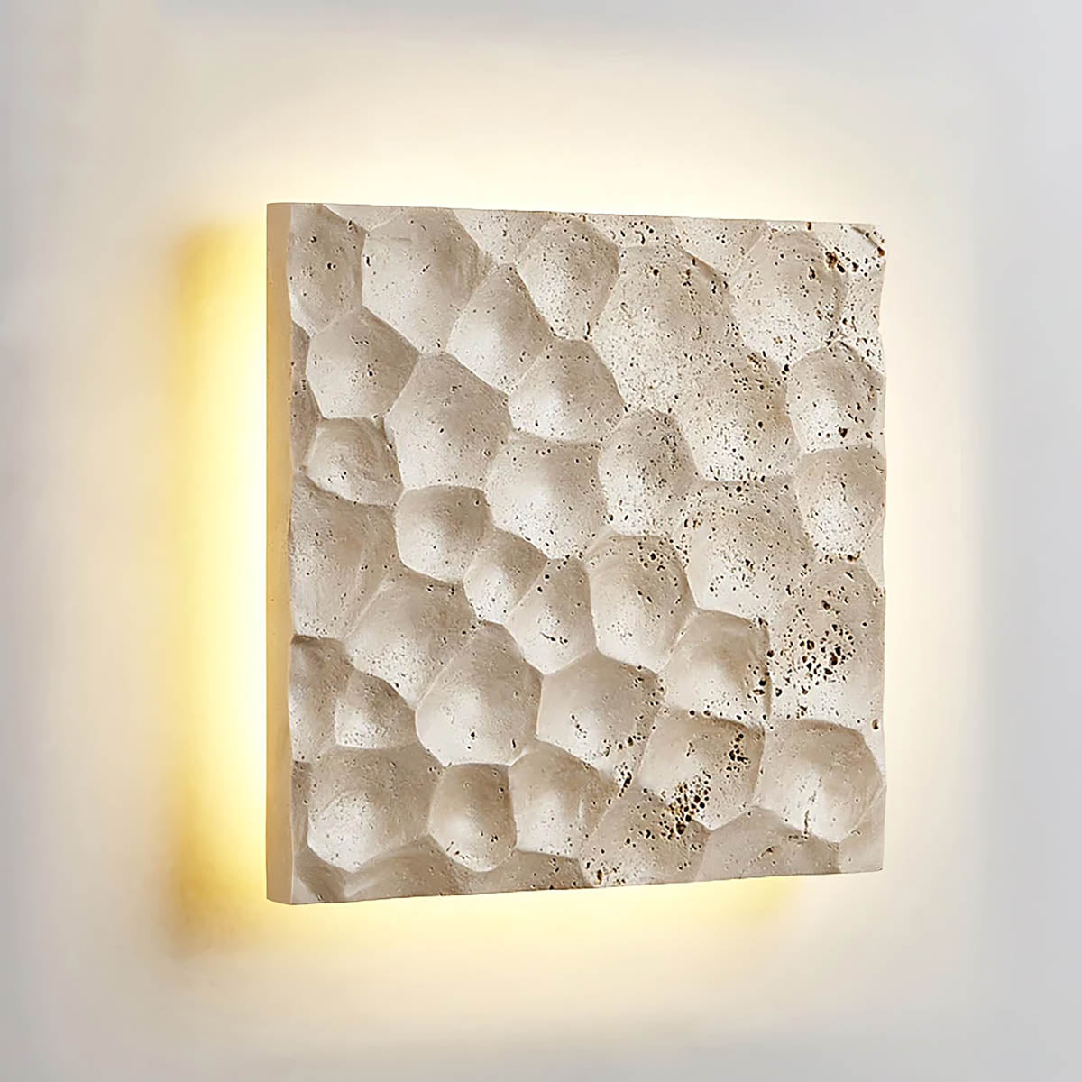 Silverwood Frame Travertine Outdoor Wall Light — gallery image 14
